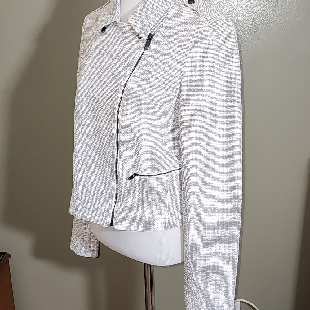 NWT Banana Republic Cropped Moto Jacket Size 14 - Picture 13 of 15